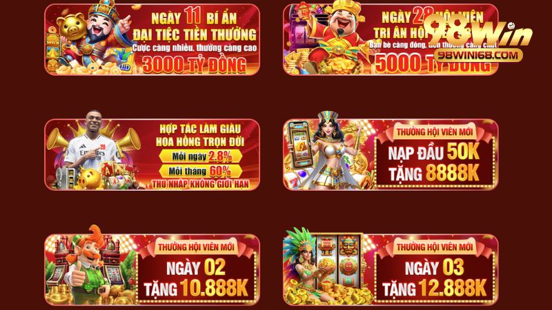 Cách tận dụng tối đa các chương trình khuyến mãi 98win