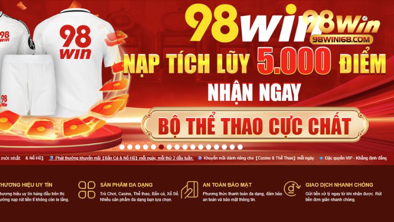 Chi tiết các bước hướng dẫn đăng nhập 98win